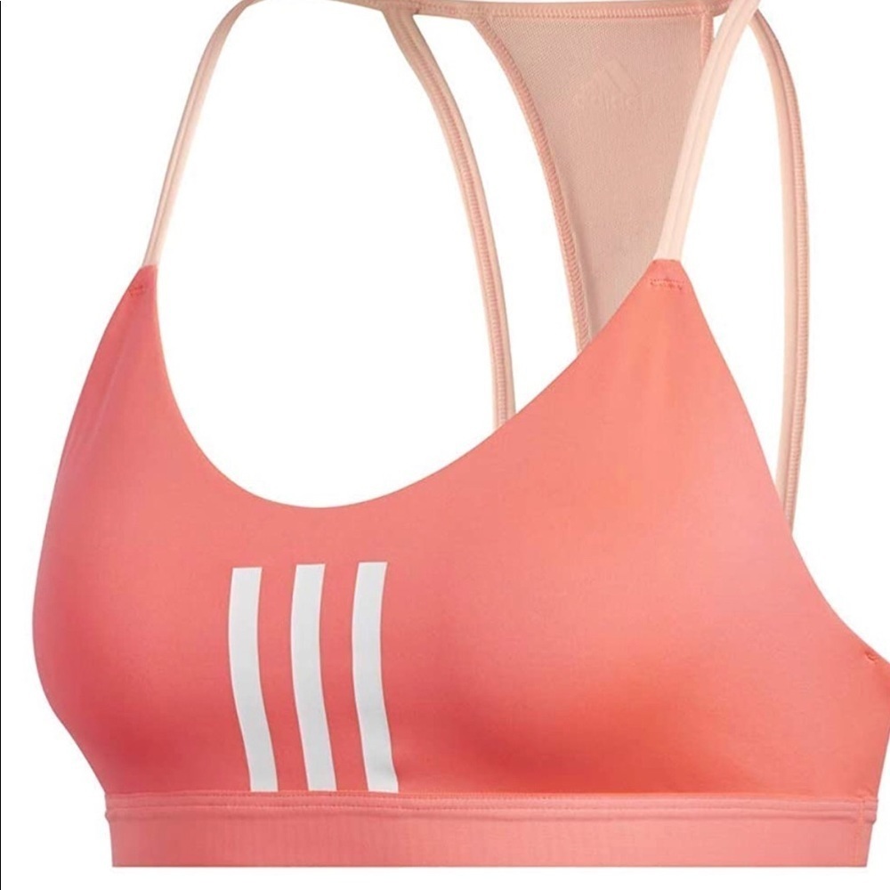 New Women's adidas All Me 3-Stripes Mesh Bra sz xs